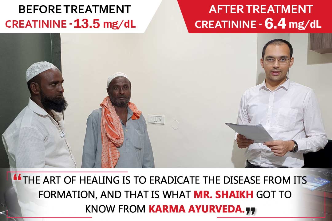 Karma Ayurveda Kidney Patient Name – Mr. Shaikh Samad