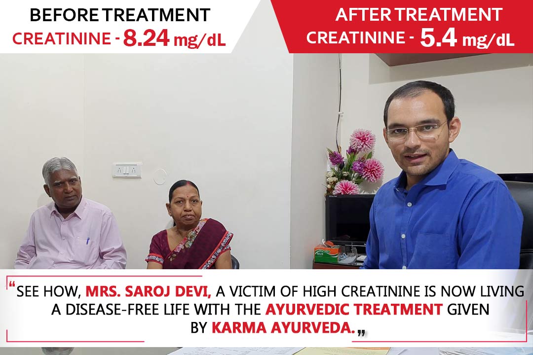 Karma Ayurveda Kidney Patient Name – Mrs. Saroj Devi