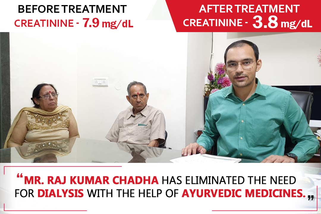 Karma Ayurveda Kidney Patient Name – Raj Kumar Chadha