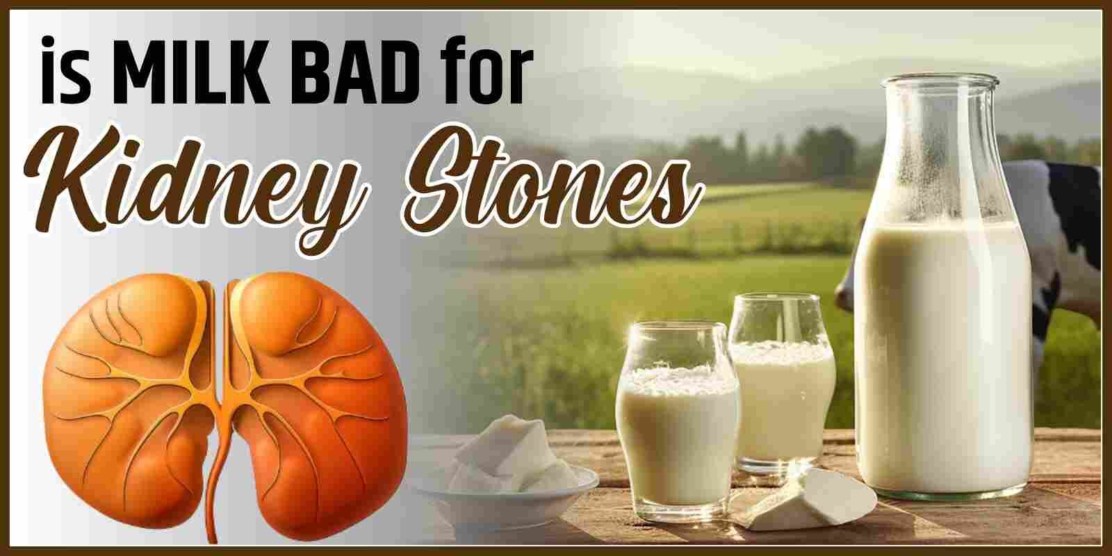 Is Milk Bad For Kidney Stones