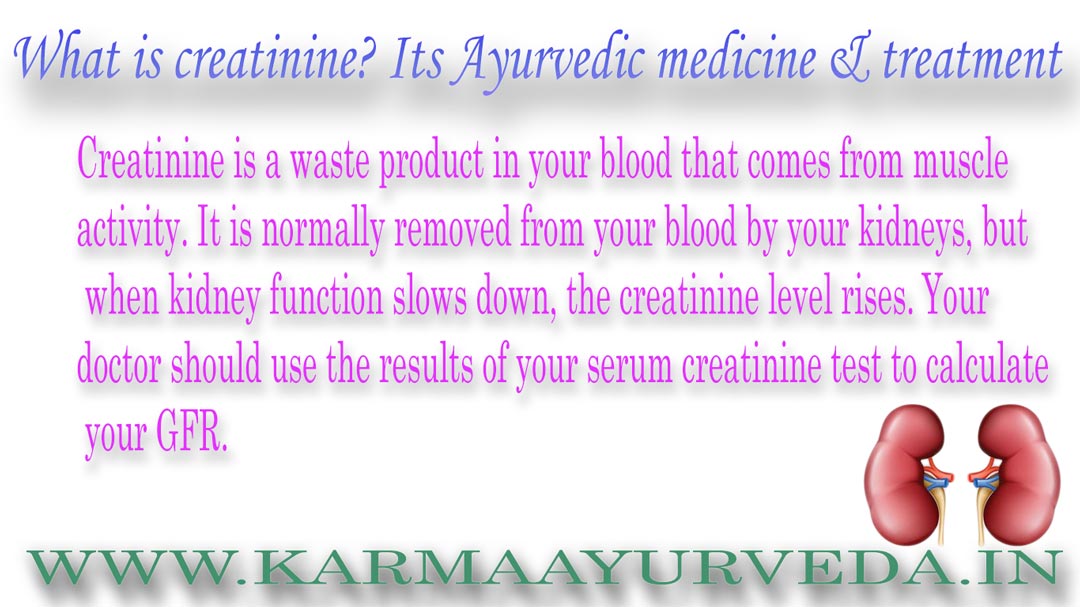 Ayurvedic Medicine For Creatinine Treatment